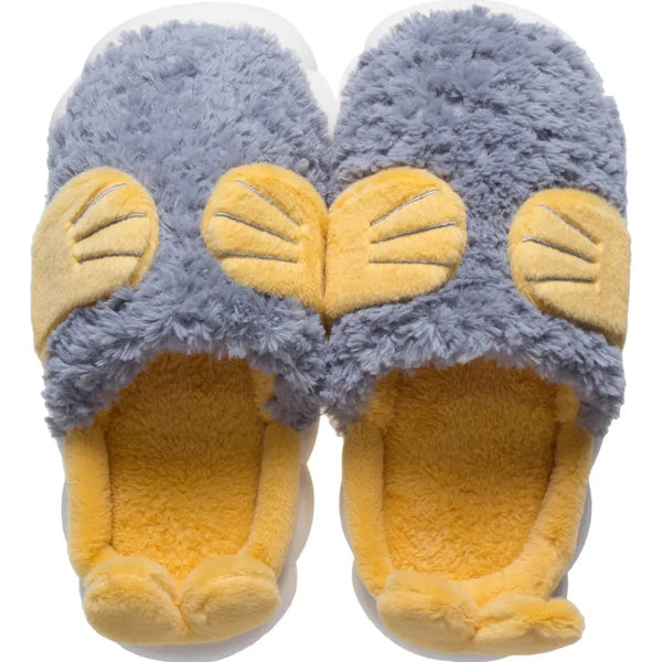 Pantufla Foquita Mujer Gris Invierno