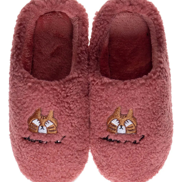 Pantufla Molly Mujer Palo Rosa Invierno