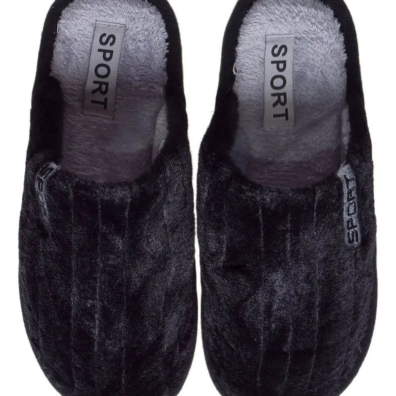 Pantufla Manuel Hombre Negro Invierno