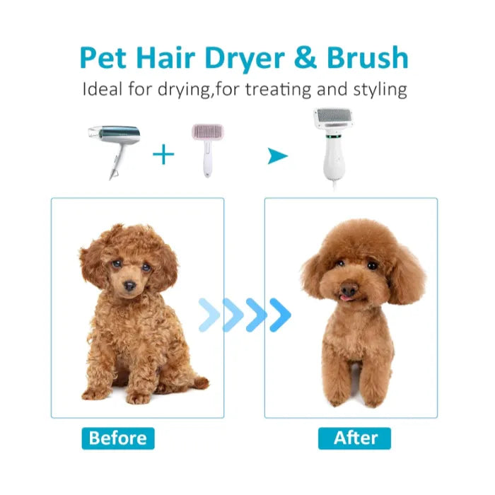 Cepillo Secador 2 En 1 Quita Pelos