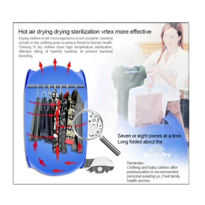 Secador De Ropa Plegable Electrico