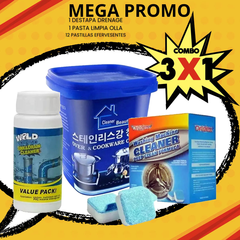 Promo 3 En 1 Limpiadores De Hogar Pack