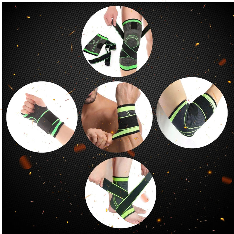 Pack 5 Pc Tobillera Codera Rodillera