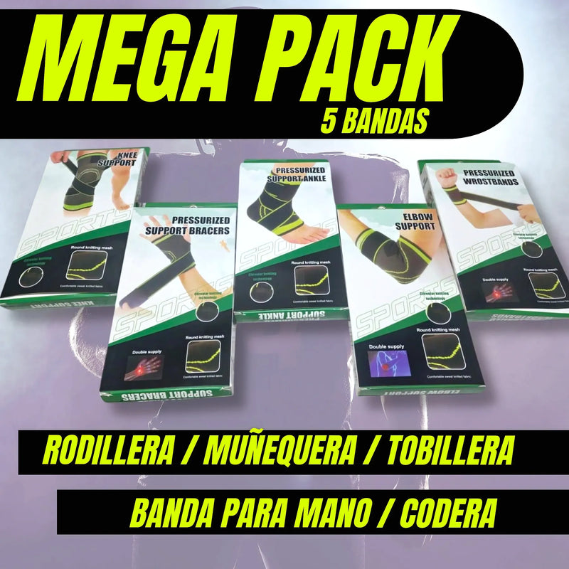 Pack 5 Pc Tobillera Codera Rodillera - Varietas Chile - Santiago