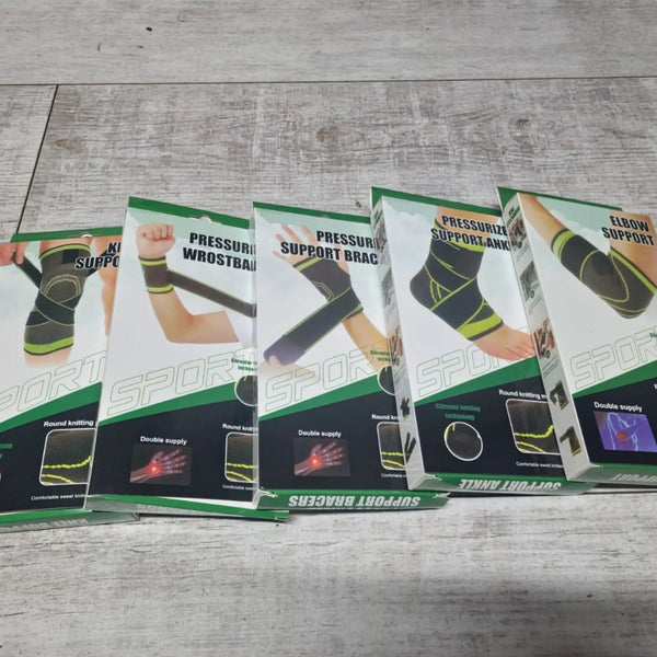 Pack 5 Pc Tobillera Codera Rodillera