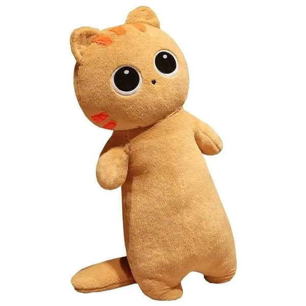 Cojín Peluche Felpa Gatito Gato Marron