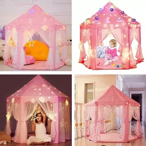 Carpa Princesas Tul Niñas Castillo