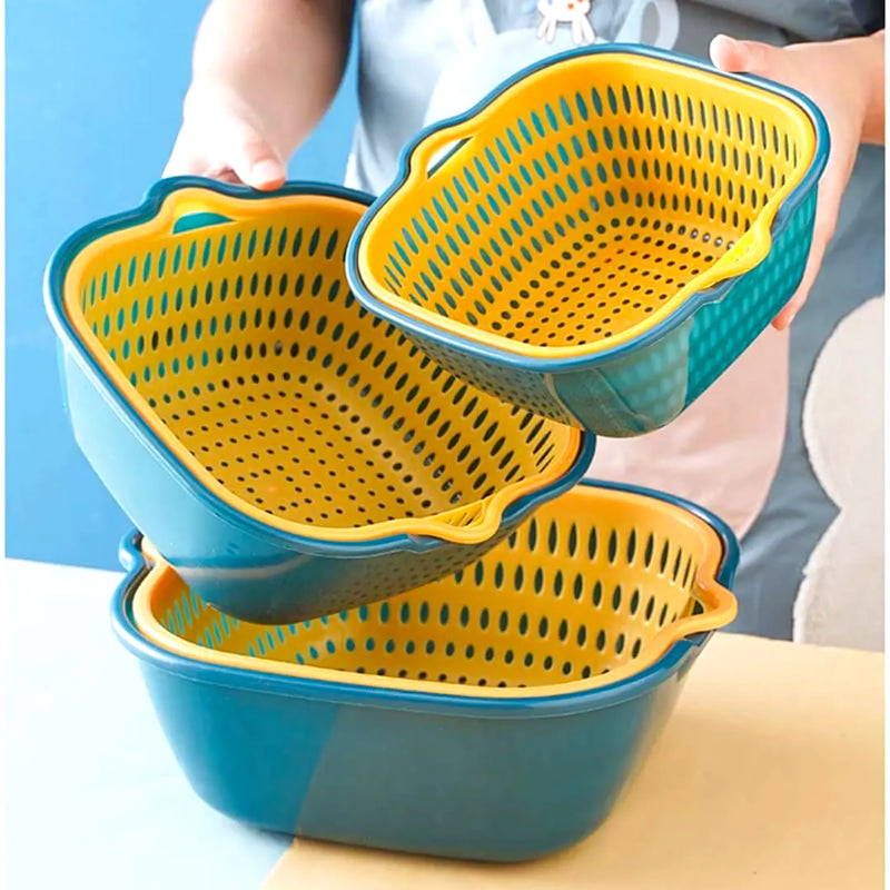 Pack 3 Coladores Con Bowl Para Verduras - Varietas Chile - Santiago