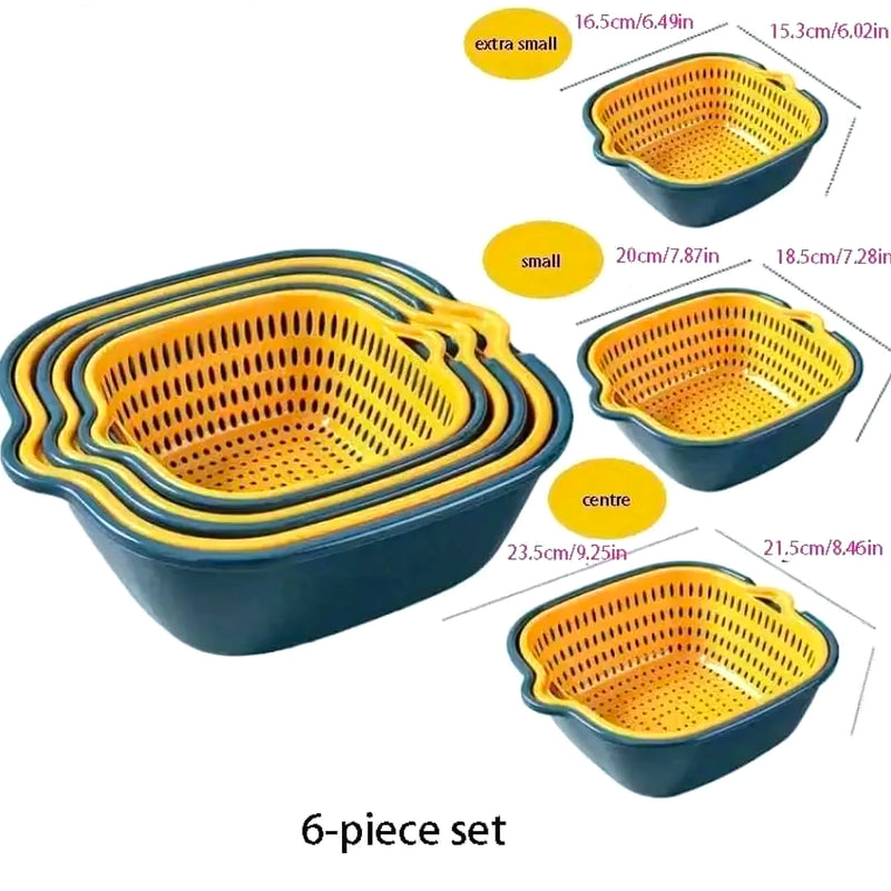 Pack 3 Coladores Con Bowl Para Verduras - Varietas Chile - Santiago