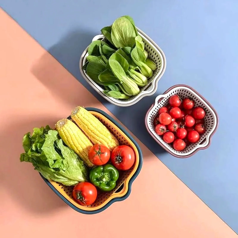 Pack 3 Coladores Con Bowl Para Verduras - Varietas Chile - Santiago