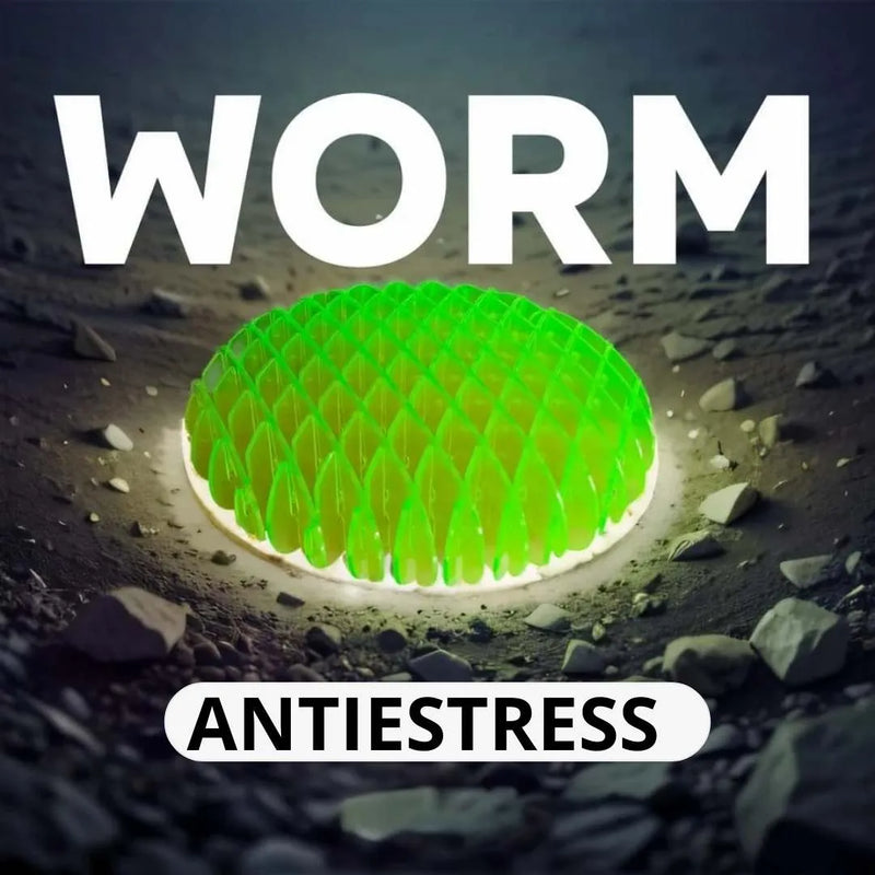 Pack 3 Gusano Antiestrés Multicolor Wor