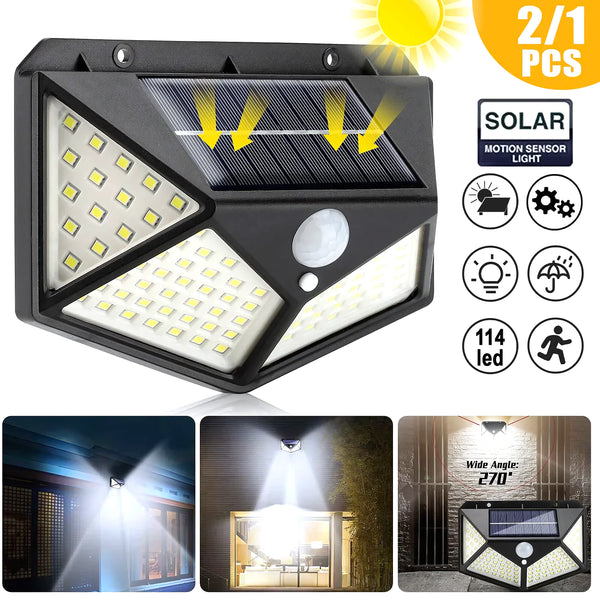 Pack De 2 Foco Lámpara Solar 114Led - Varietas Chile - Santiago
