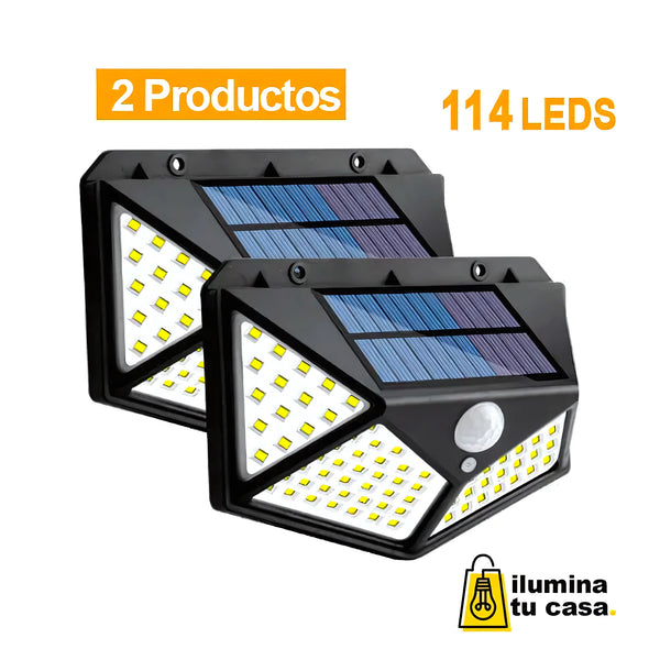 Pack De 2 Foco Lámpara Solar 114Led - Varietas Chile - Santiago