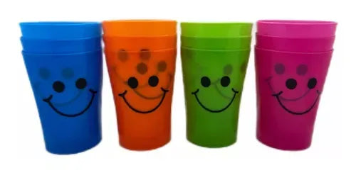 Set 12 Vasos Plásticos Resistentes