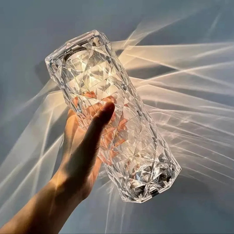 Lampara De Mesa Recarble Tipo Cristal