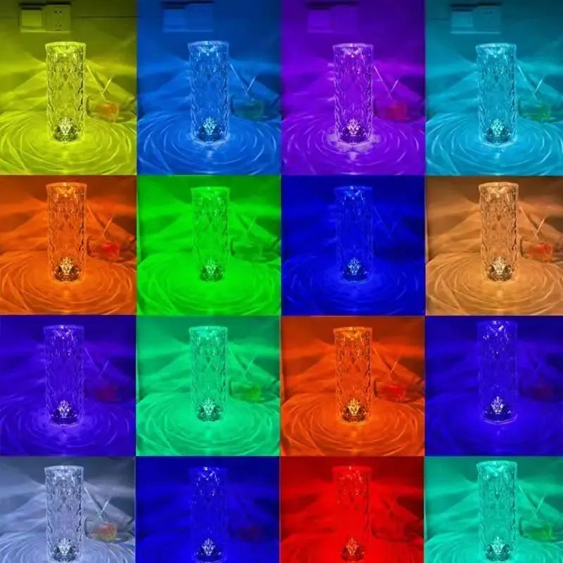 Lampara De Mesa Recarble Tipo Cristal