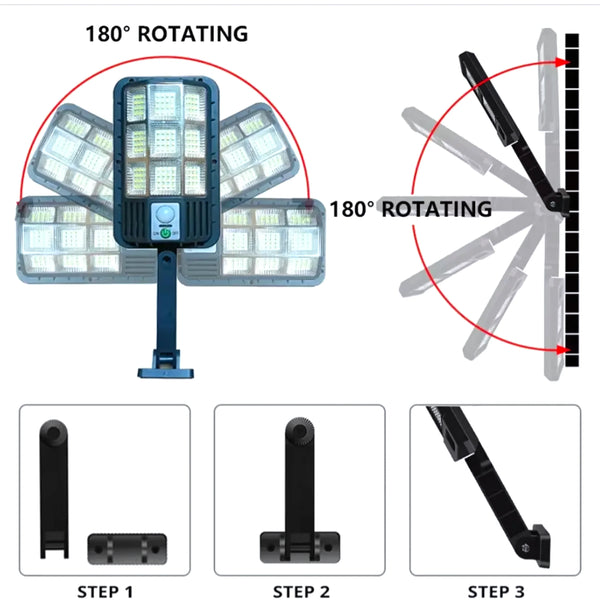 Foco Led Solar 120 Led Con Sensor De Mov - Varietas Chile - Santiago