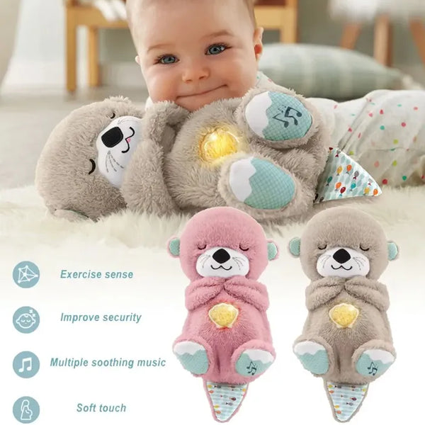 Peluche Nutria Respira En Caja Y Pilas