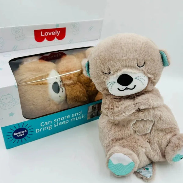 Peluche Nutria Respira En Caja Y Pilas