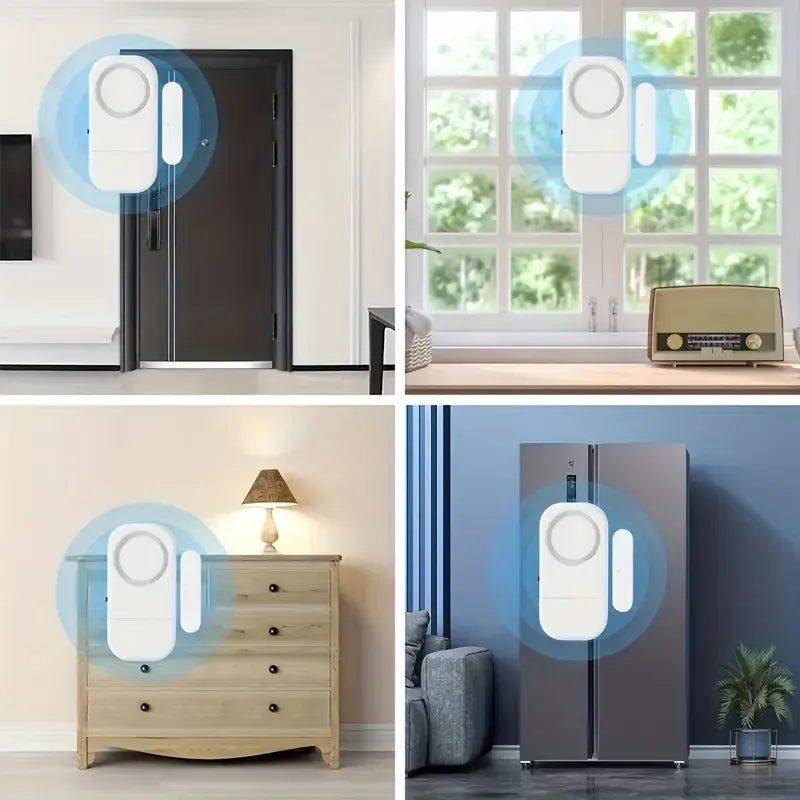 2 X Alarma Sensor Magnético Para Puertas