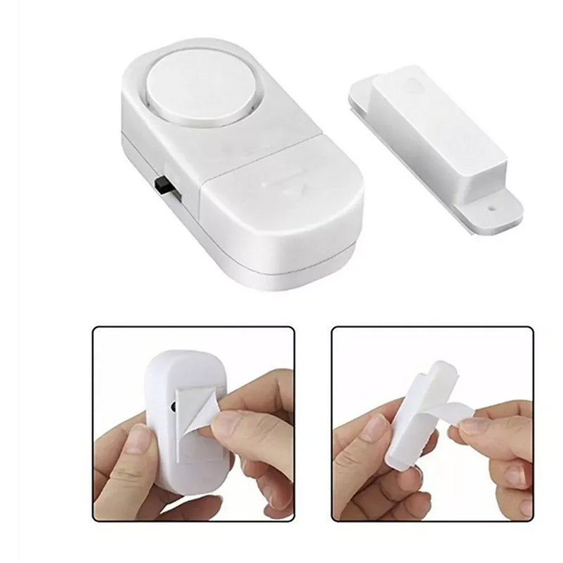 2 X Alarma Sensor Magnético Para Puertas