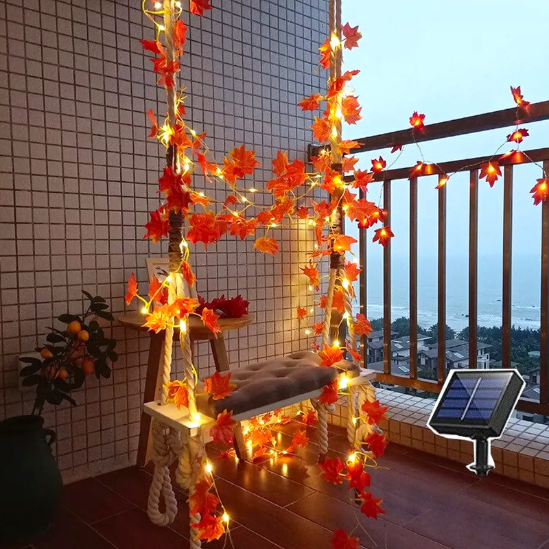 Luces En Hojas De Otoño Led De 5 Metros - Varietas Chile - Santiago