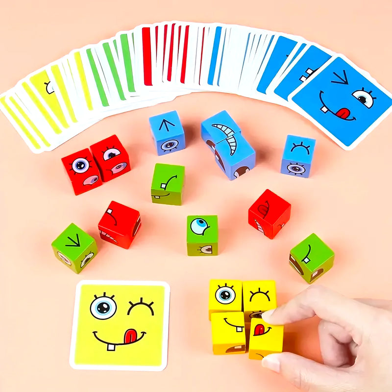 Juego Cubos Cambia Cara Montessori - Varietas Chile - Santiago