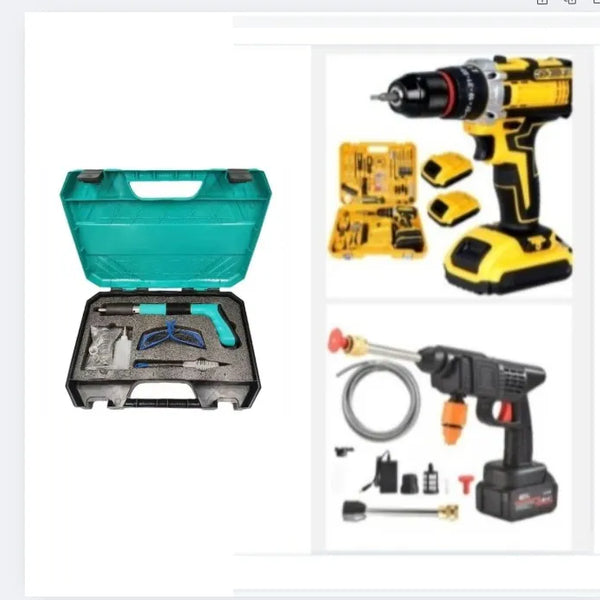 Kit De Taladro Hidro Pistola Clavo