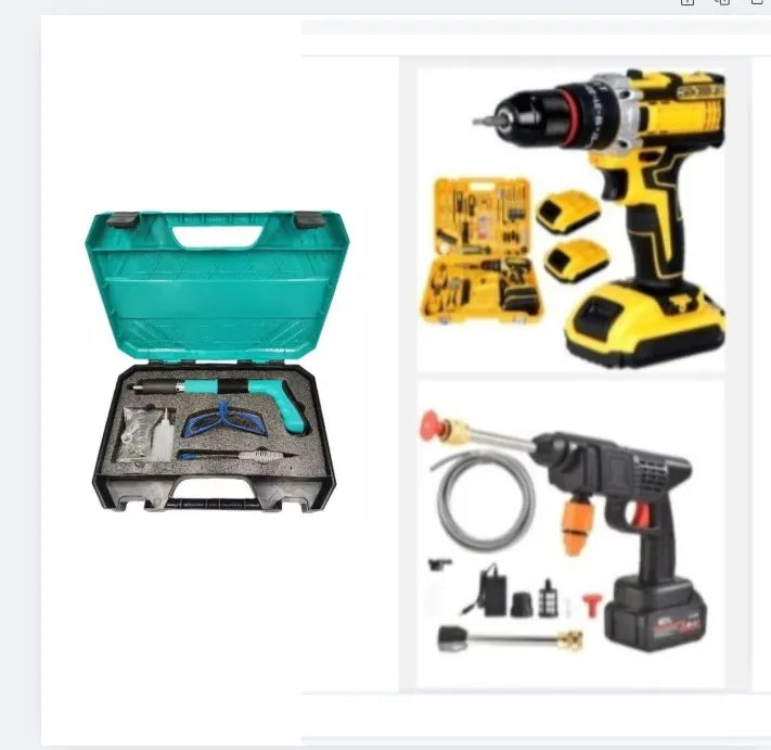 Kit De Taladro Hidro Pistola Clavo