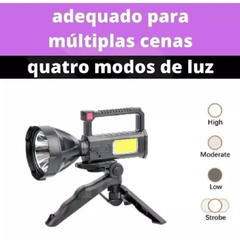 Linterna Recargable Con Trípode -en tu casa Chile - Santiago