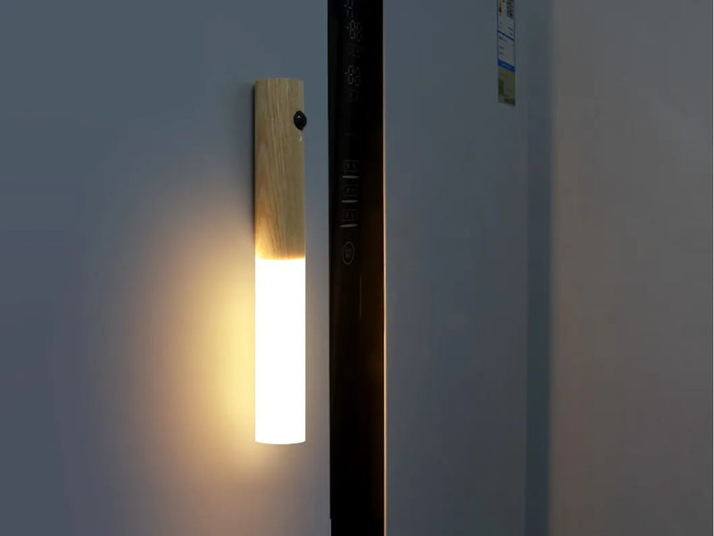 Pack X2 Luz Led De Pasillo Color Madera