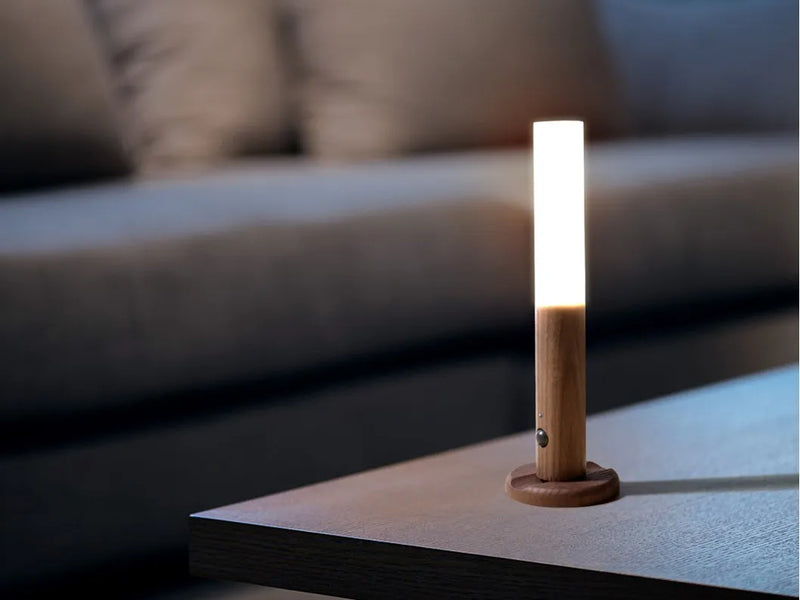 Pack X2 Luz Led De Pasillo Color Madera