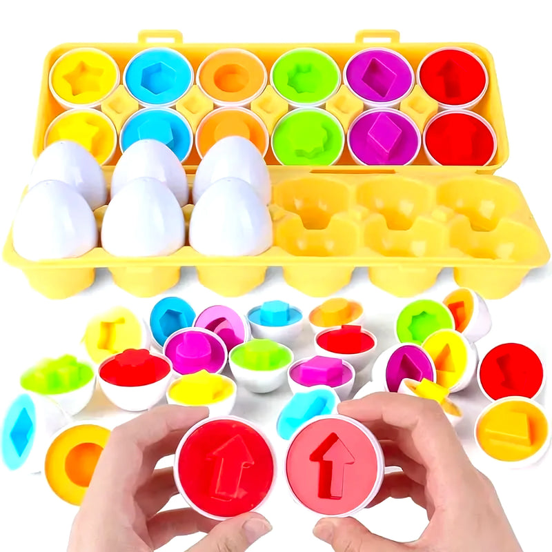 Juego Encaje Huevos Educativos 12 - Varietas Chile - Santiago