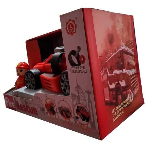 Auto Bombero Juguete Niños Desarmable