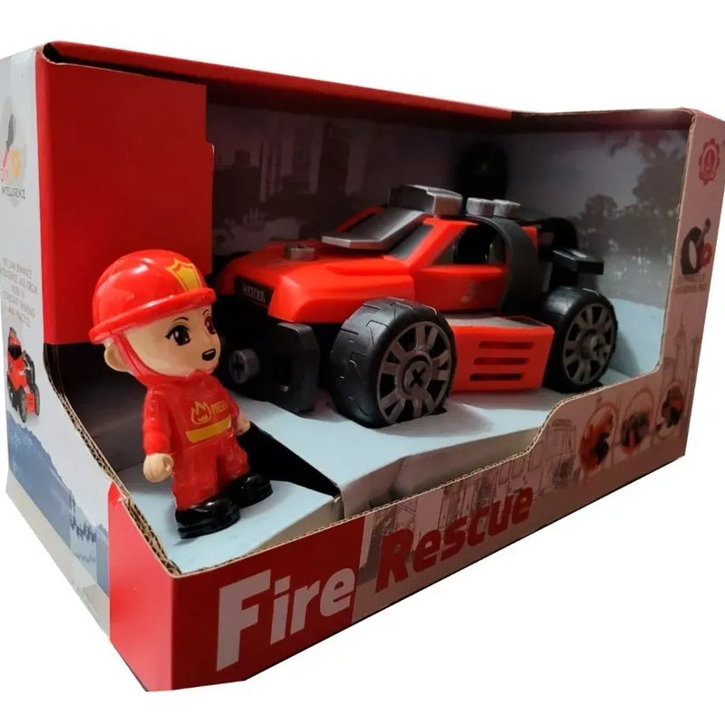 Auto Bombero Juguete Niños Desarmable