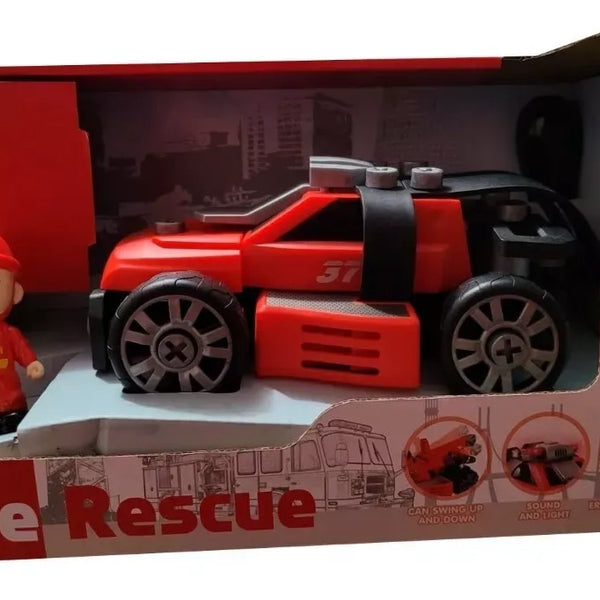 Auto Bombero Juguete Niños Desarmable