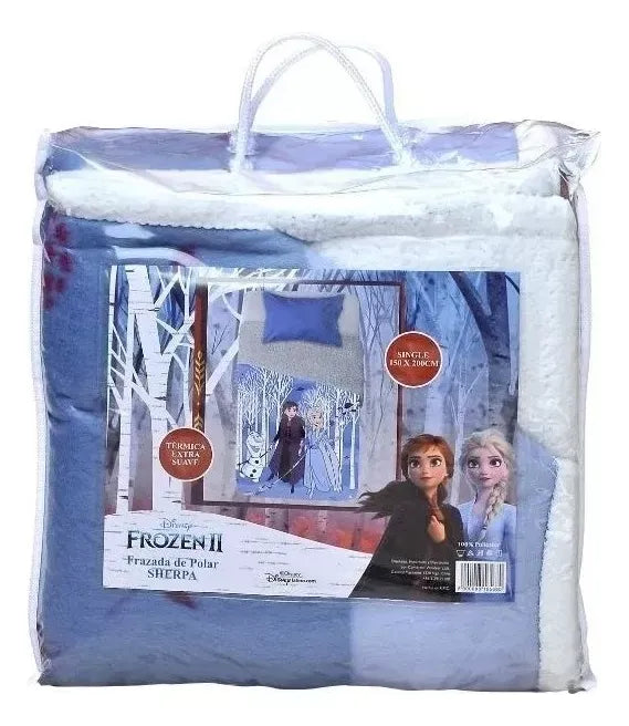 Frazada Polar Sherpa Interior De Frozen