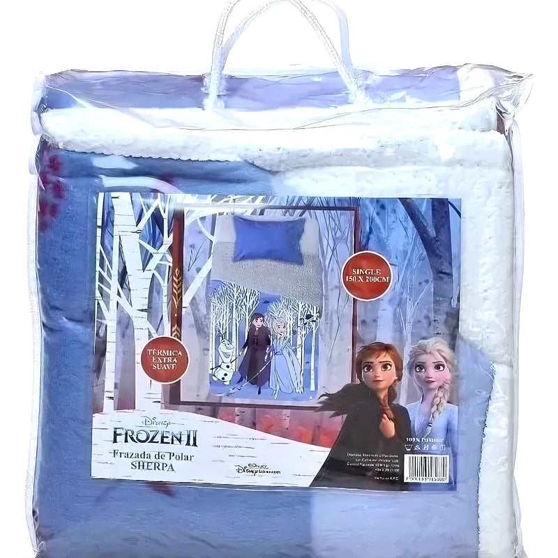 Frazada Polar Sherpa Interior De Frozen - Varietas Chile - Santiago