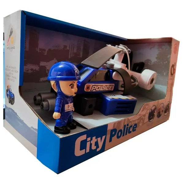 Helicoptero Policia Juguete Desarmable