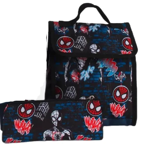 Mochila Lonchera Estuch Botel Spiderman