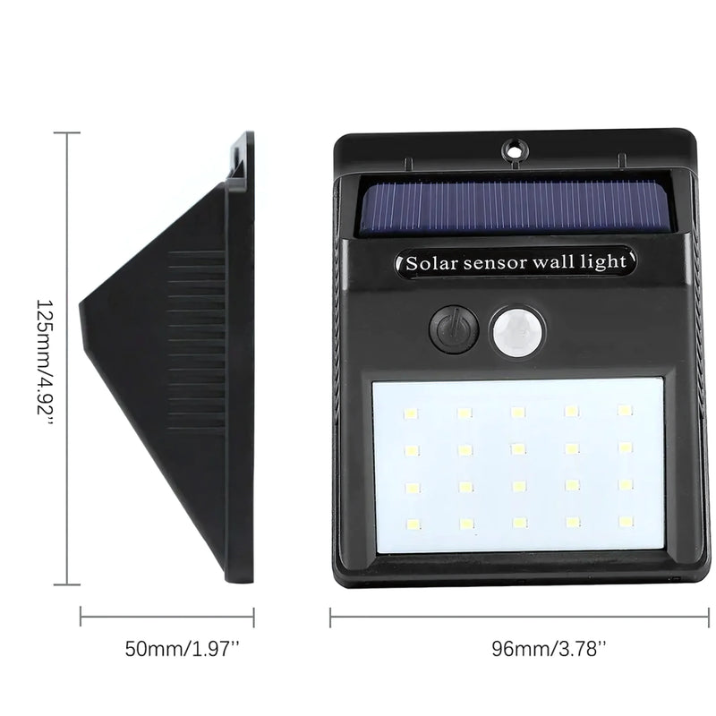 4 Focos Solares 20 Led Con Sensor Movimi - Varietas Chile - Santiago
