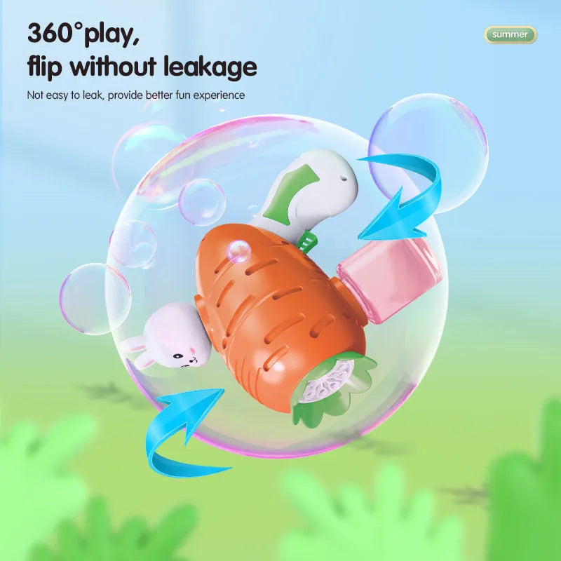 Pistola Burbuja Conejo En Zanahoria