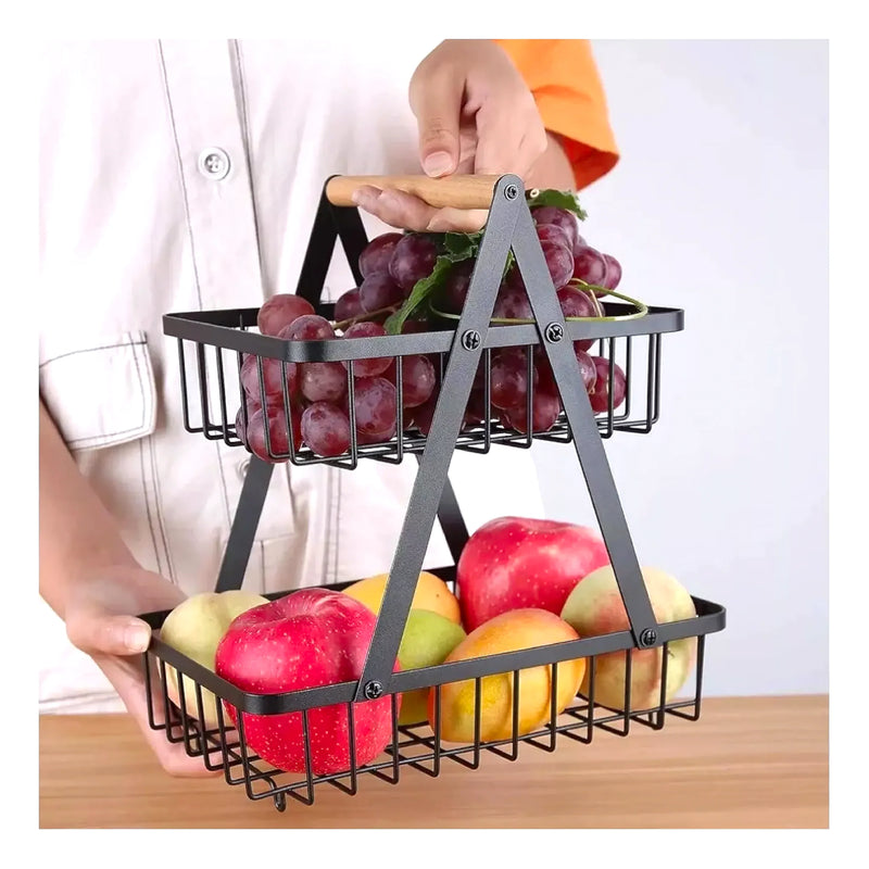 Cesta Metálica De 2 Niveles Frutas Y Mul - Varietas Chile - Santiago