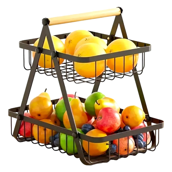 Organizador Frutero Cesta 2 Niveles - Varietas Chile - Santiago