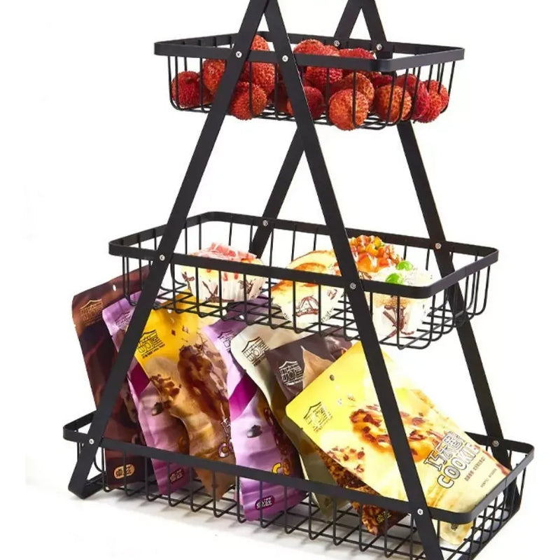 Organizador Frutero Cesta 3 Niveles