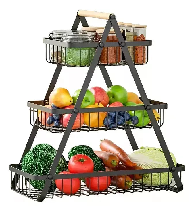 Organizador Frutero Cesta 3 Niveles