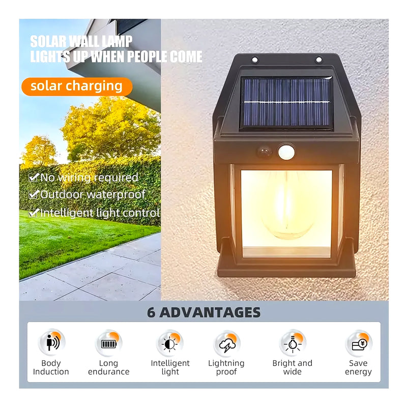 Farol Solar De Pared Sensor Movimiento - Varietas Chile - Santiago