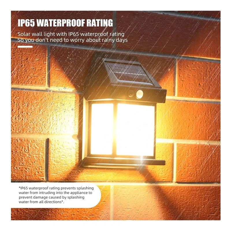 Farol Solar De Pared Sensor Movimiento