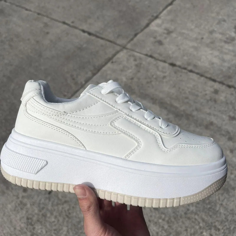 Zapatillas Con Plataforma Completa