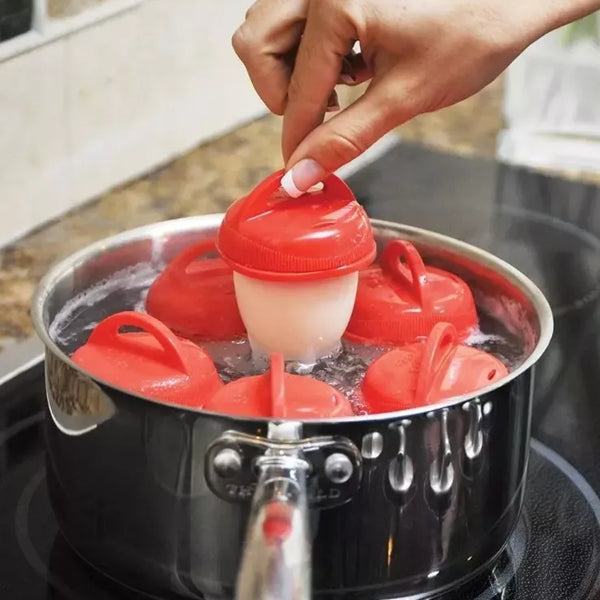 Set 6 De Hervidores Huevos De Silicona